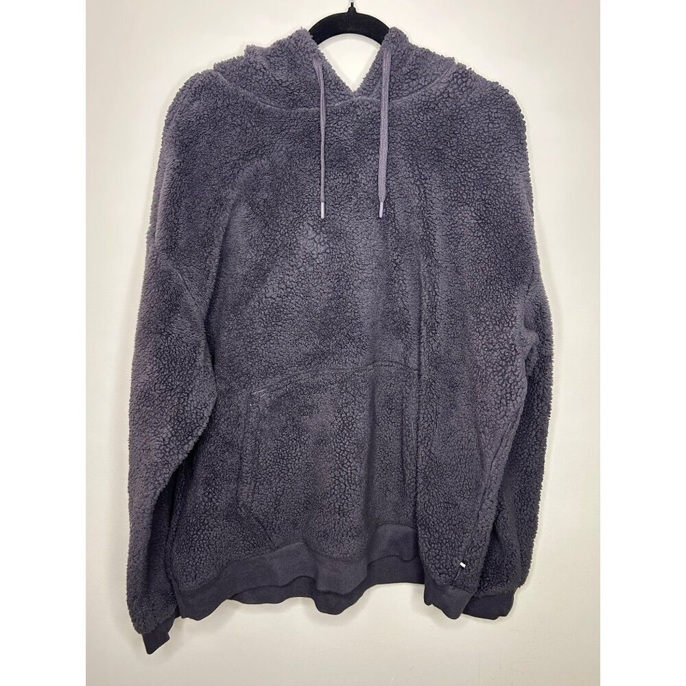 Women's Edgar + Ash grey sherpa hoodie size XXL